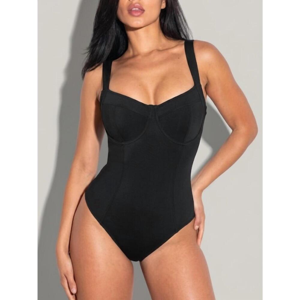 NEW TA3 lifty sculpting one-piece swimsuit in black